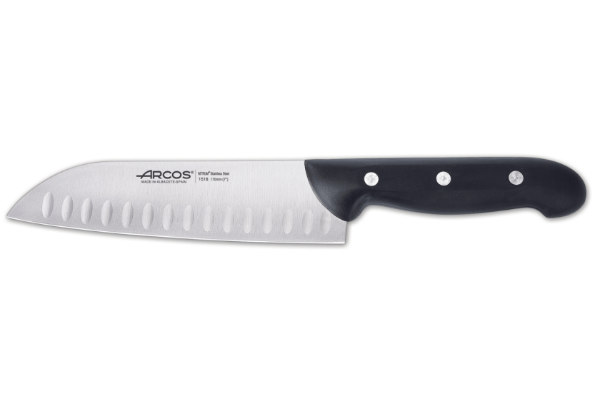 Arcos Maitre santoku veitsi 17cm Granton terän terällä