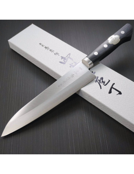 Japón Kanetsune 18cm VG10 acero cuchillo de chef japonés