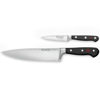 Estuche 2 cuchillos forjados Wüsthof Classic - Cuchillos de 9cm y Cuchillos de Chef de 20cm