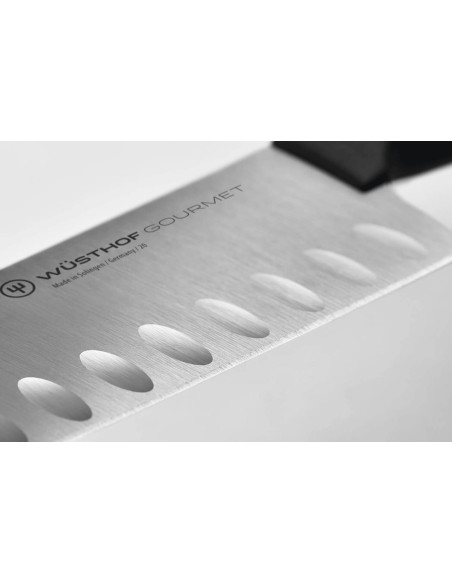 coltello santoku Wüsthof Gourmet con lama con fossetteda 17 cm