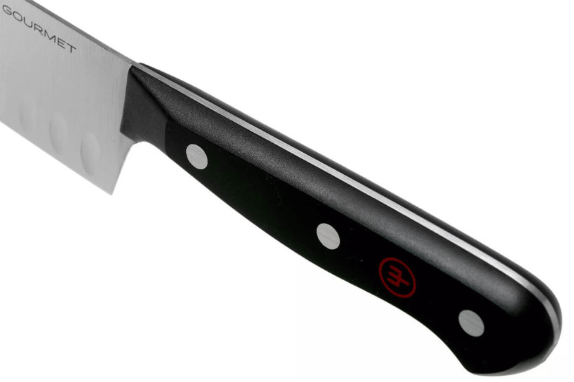 coltello santoku Wüsthof Gourmet con lama con fossetteda 17 cm