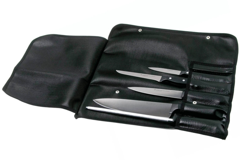 Conjunto de 5 peças para chef Wüsthof Gourmet: 4 facas + 1 aço para afiar