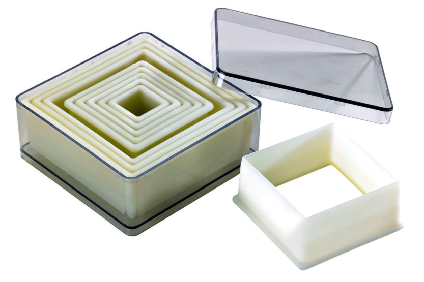 Set van 9 professionele vierkante polyglassnijders