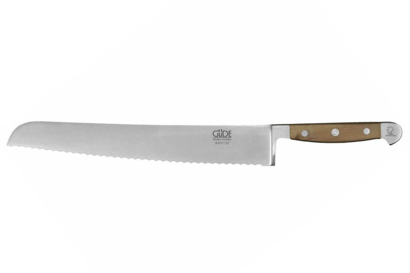 Faca para pão Güde Alpha Poire 32cm em aço forjado