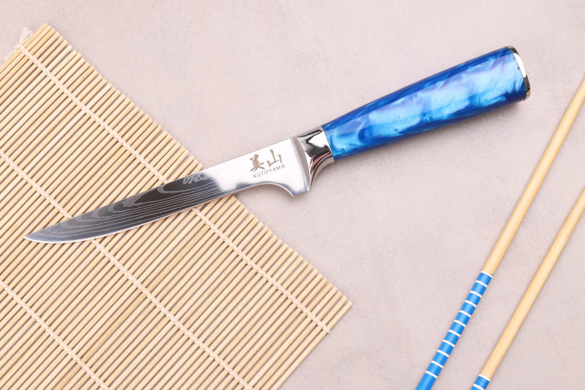 Kutoyama Blue Wave 15cm boning knife