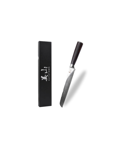Brotmesser 20cm Kutoyama Black Pakka