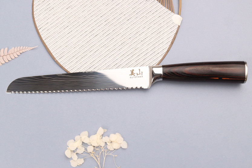 Brotmesser 20cm Kutoyama Black Pakka