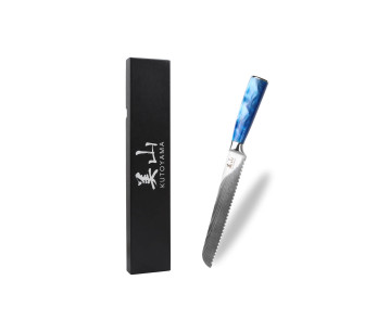 Coltello da pane Kutoyama Blue Wave da 20 cm