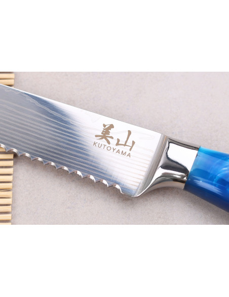 20cm Kutoyama Blue Wave leipäveitsi