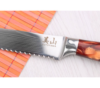Brotmesser 20cm Kutoyama Red Flame 2