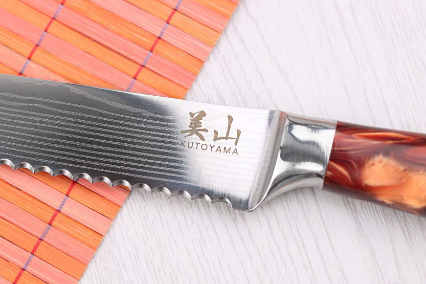 Brotmesser 20cm Kutoyama Red Flame