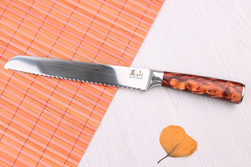 20cm Kutoyama Red Flame leipäveitsi