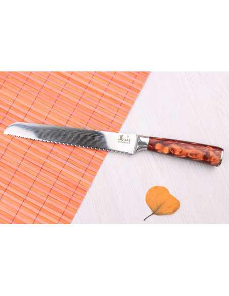 20 cm Kutoyama Red FlameBrødkniv
