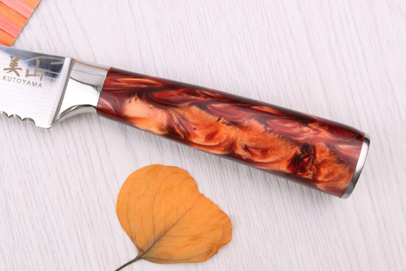 20cm Kutoyama Red FlameBrödkniv