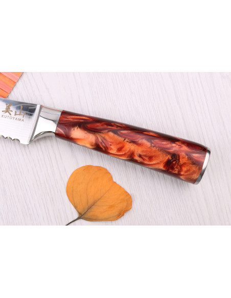 20cm Kutoyama Red FlameBrödkniv
