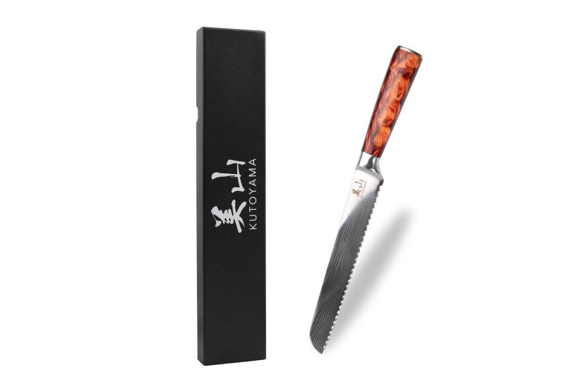 20 cm Kutoyama Red FlameBrødkniv