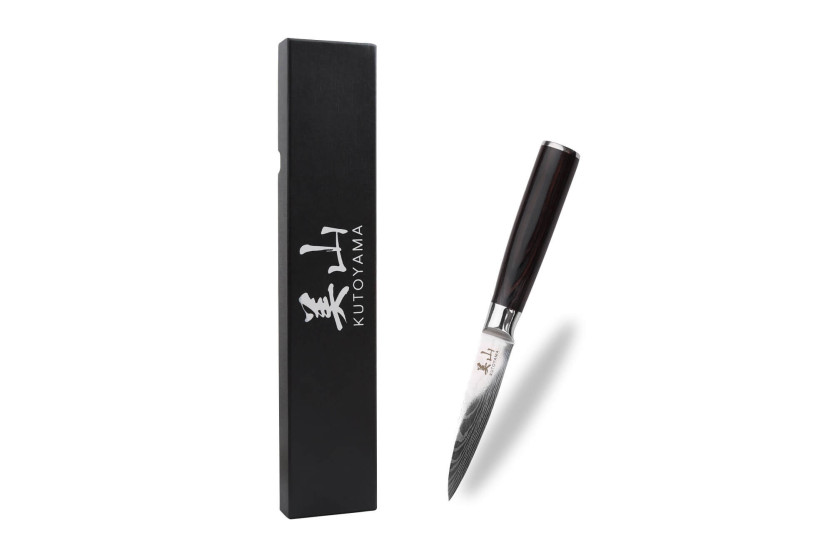 Spickmesser 8cm Kutoyama Black Pakka