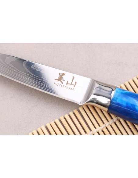 Kutoyama Blue Waveparing-kniv 8 cm