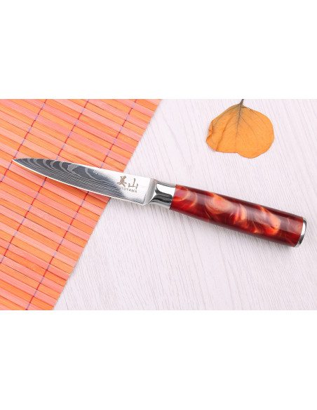 Spickmesser 8cm Kutoyama Red Flame