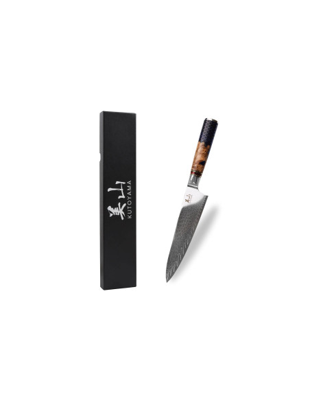 Chef ' s knife 19cm Kutoyama damascus honeycomb handle