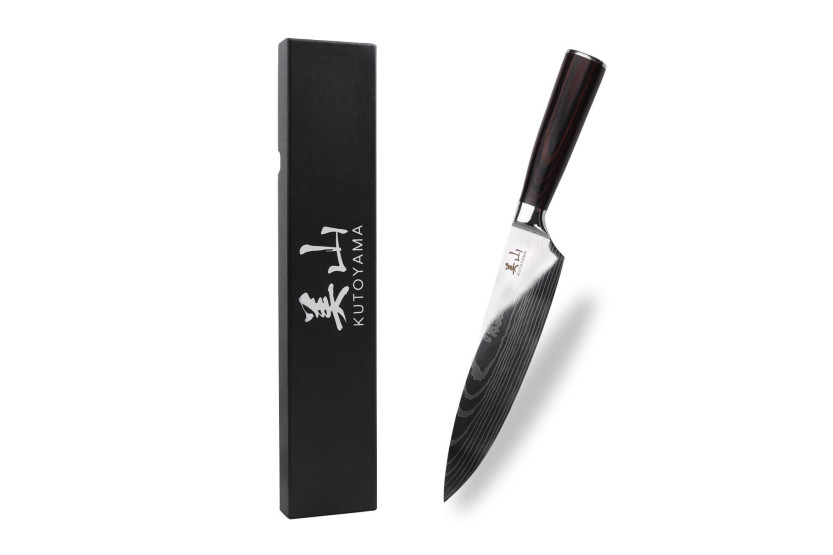 Cuchillo de Chef Kutoyama Black Pakka 20cm