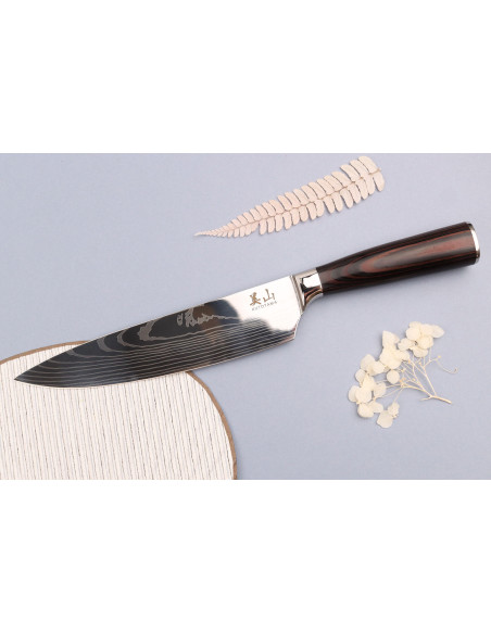 Kutoyama Svart Pakka Kockkniv 20cm