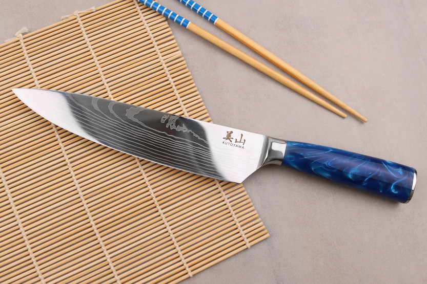 Cuchillo de Chef Kutoyama Blue Wave 20cm