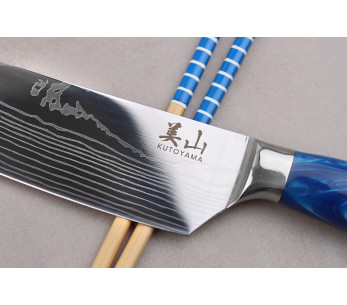 Kutoyama Blue Wave Kockkniv 20cm 2