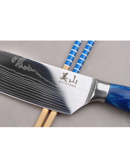 Coltello da chef Kutoyama Blue Wave 20 cm