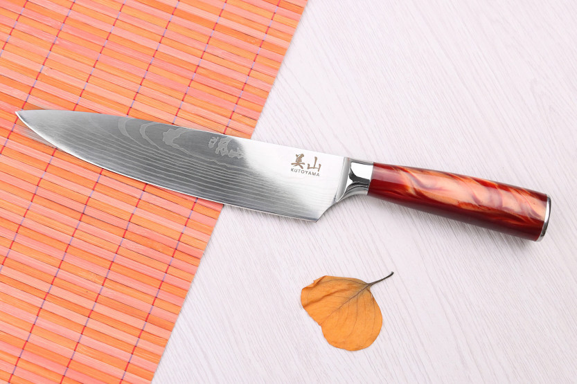 Kutoyama Red Flame kokkekniv 20 cm
