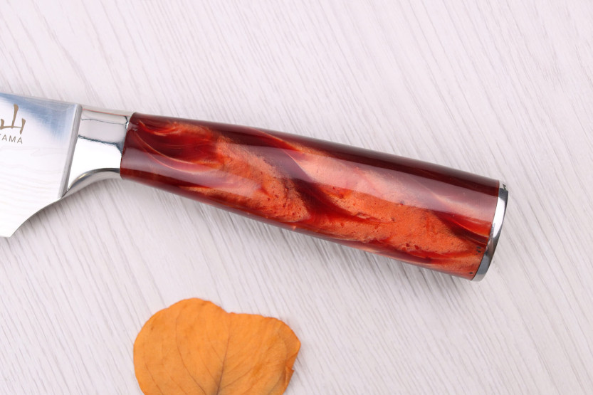 Kiritsuke veitsi 19cm Kutoyama Red Flame - punainen liekki
