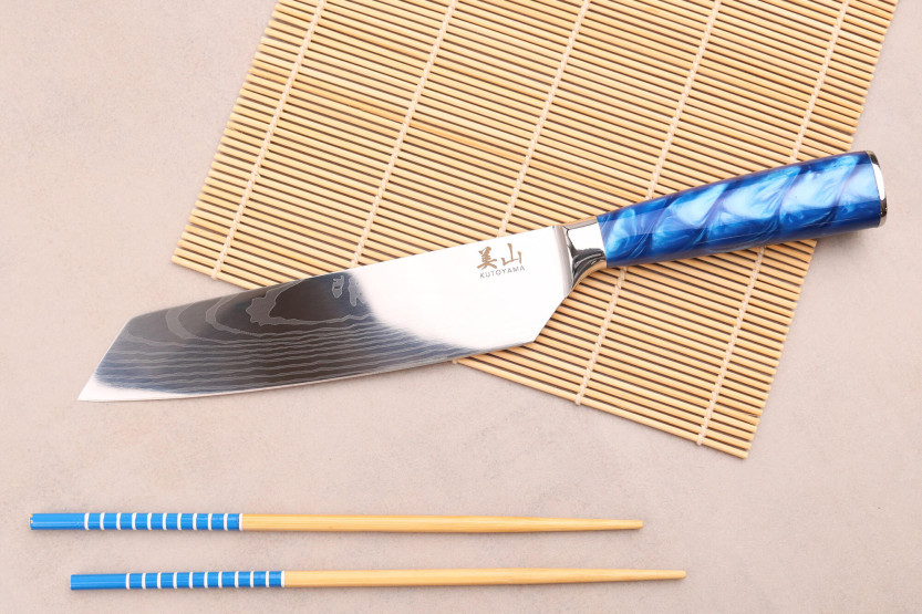 Kiritsuke mes 20cm Kutoyama Blue Wave
