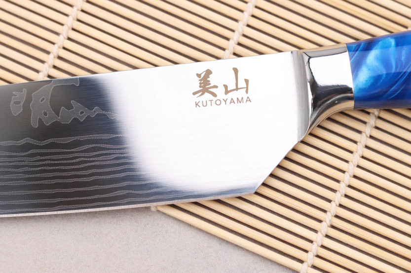 Kiritsuke-messer 20cm Kutoyama Blue Wave