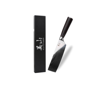 coltello nakiri 17cm Kutoyama Nero Kit di imballaggio