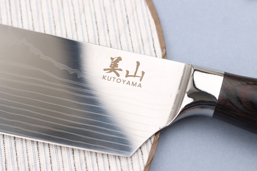nakiri mes 17cm Kutoyama zwart Verpakkingsset