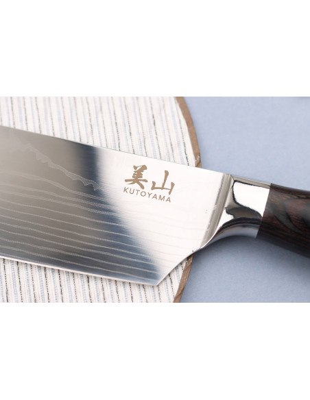nakiri knife 17cm Kutoyama Black Packing kit