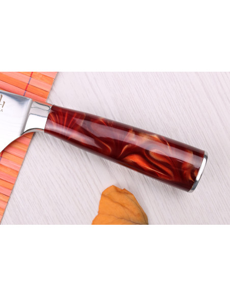 nakiri-kniv 17 cm Kutoyama Red Flame