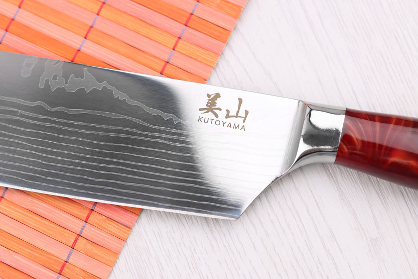 nakiri-kniv 17 cm Kutoyama Red Flame