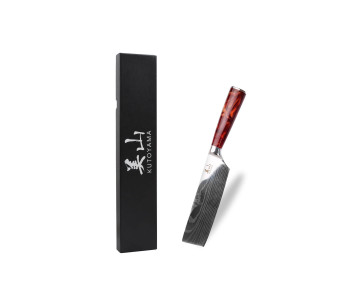 nakiri-kniv 17cm Kutoyama Red Flame