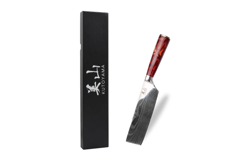 nakiri-kniv 17 cm Kutoyama Red Flame