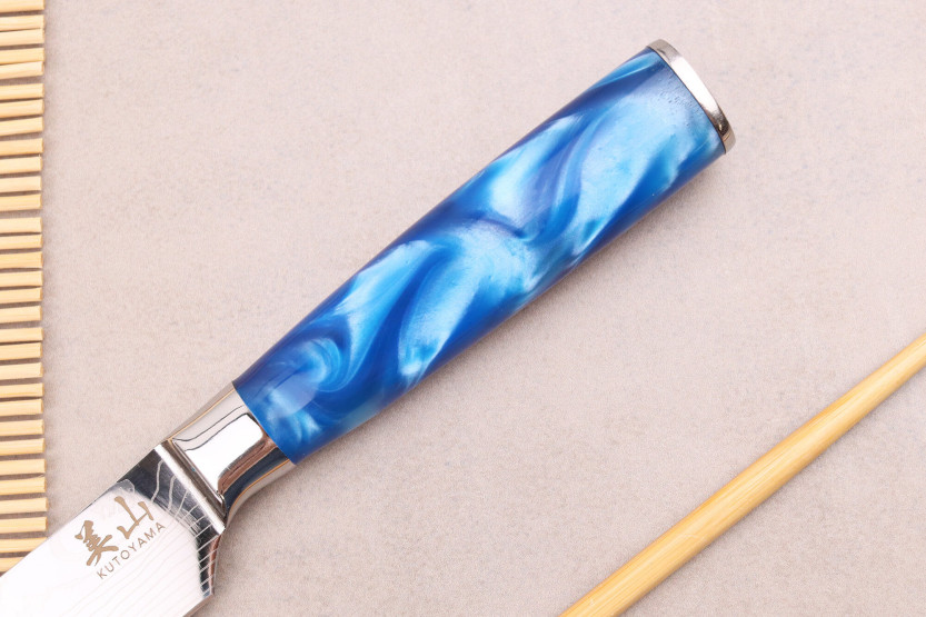 coltello santoku Kutoyama Blue Wave 12 cm
