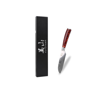 Cuchillo santoku 12cm Kutoyama Rojo Llama
