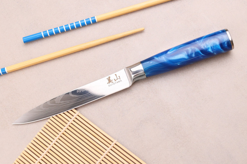 Kutoyama Blue Wave 12cm Universal knife