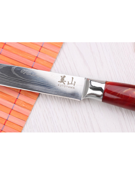 cuchillo universal 12cm Kutoyama Red Flame