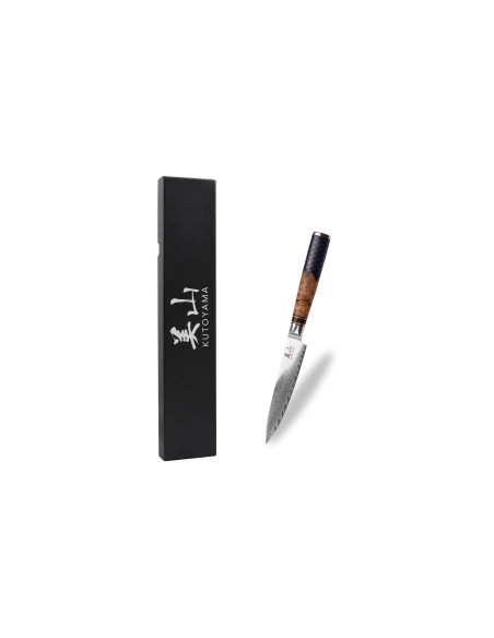 Faca universal Kutoyama Damascus 13cm com cabo em favo de mel
