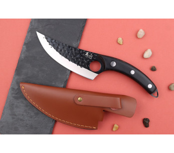 Viking mes 15cm Kutoyama ebbenhouten handvat 2