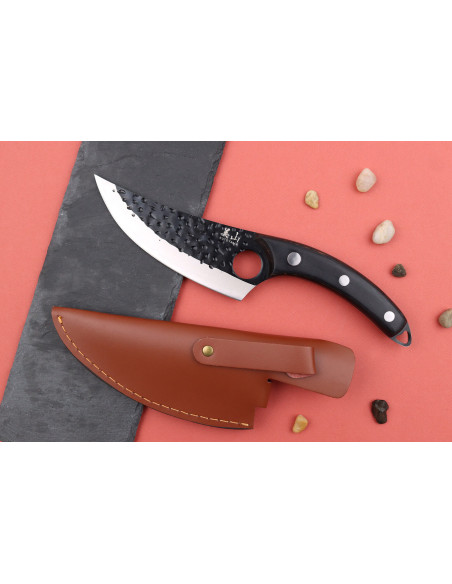 Cuchillo vikingo Kutoyama 15 cm, mango de ébano
