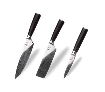 3 Kutoyama Pakka -toimistosarja + nakiri + kokkiveitset