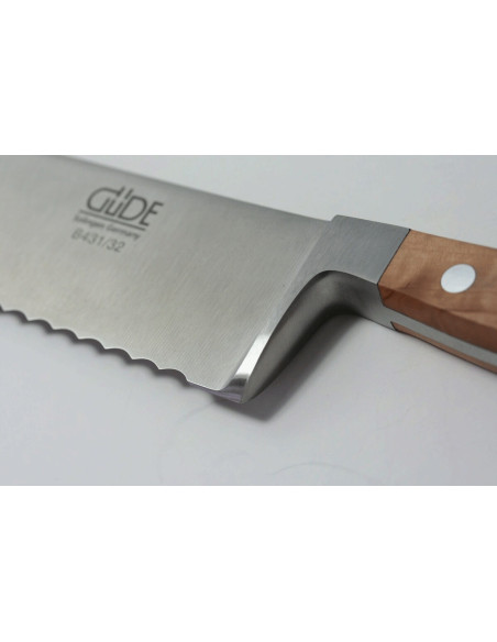 Faca para pão Güde Alpha Poire 32cm em aço forjado