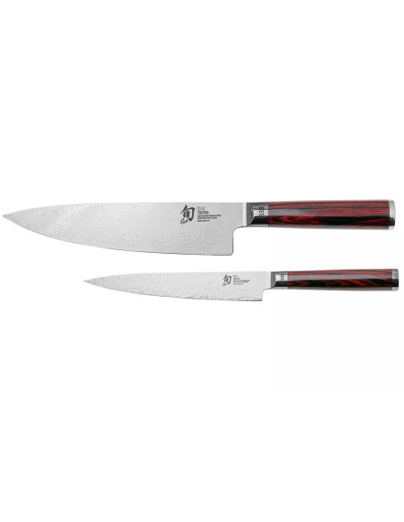 Conjunto de aniversário de edição limitada Kai Shun Kohen 2 facas + acessórios